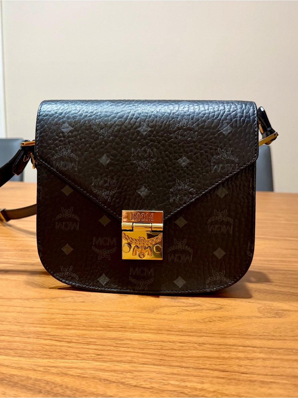 MCM Patricia Visetos Shoulder Bag